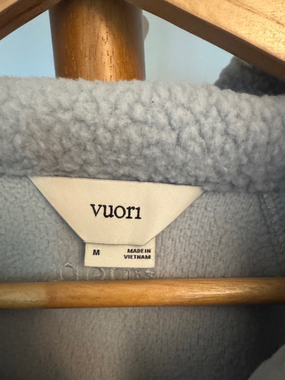 Vuori Light blue Teddy Jacket with Zip Pockets - Picture 2 of 6
